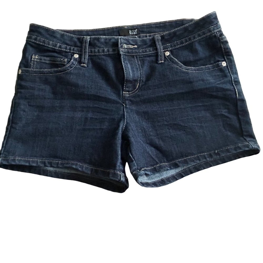 A.N.A Womens Denim Shorts  Size 10 Low to Mid Rise Regular Fit Jean